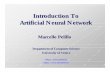 Introduction To Artificial Neural Networkpelillo/Didattica/Artificial... ·  · 2003-12-28Introduction To Artificial Neural Network Marcello Pelillo ... numerical processing and