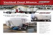 Vertical Feed Mixers - Roto-Mix Feed Mixers Vertical Mixer Models 1105A, 1355A and 1505A stationary, trailer, or truck with twin augers. ... A Trailer tub length, in. (cm) 245 (622)