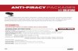 ANTI-PIRACY PACKAGES - ASE · ANTI-PIRACY PACKAGES ASESOLUTIONS ... ASE-PT03 2-wire touch tone telephone RJ-11 POTS 50 ft (15M) (standard 2-wire RJ-11 cable) +-Ring ANTI-PIRACY PACKAGES