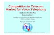 Competition in Telecom Market for Voice Telephony · Competition in Telecom Market for Voice Telephony ... Seminar on Economic and Market Analysis for ... Source: ITU-T SG3 Report.