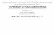 Syllabus of B.A. Pass Course for the year 2009-10 ·  · 2013-07-23B.A. Pass Course for the year 2009-10 PUBLIC ADMINISTRATION . ... Principles of Public Administration and ... H.C.M