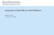Integration of OpenCMS into SAP NetWeaver€¦ ·  · 2012-05-07Integration of openCMS into SAP NetWeaver 1. ... 3. Integration: • openCMS installation • SAP UME • SAP KM •