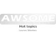 Hot topics - AWSOME Hot Topics (Feb 2017).pdf · •Heart failure •The spleen •Extubation of difficult airway •Renal replacement therapy ... –TIVA TIVA TIVA • Neuro –SAH