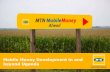 Presentation - Mobile Money Development in and beyond … · MTN Uganda Mobile Money Usage Broad-based ... Profit from mobile money depends on growth in “electronic-only” transactions,