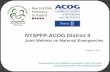NYSPFP-ACOG District II District II ... Clinical Professor of Anesthesiology and Obstetrics and Gynecology ... consider thromboprophylaxis from