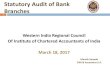 Statutory Audit of Bank Branches - wirc-icai.org · Questionnaire Form –Reply by Auditor ... Dealing in FOREX