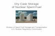 Dry Cask Storage of Nuclear Spent Fuel · Dry Cask Storage of Nuclear Spent Fuel ... denied approval of right-of-way for rail line. ... – Final synthesis report, Spring 2012