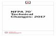 NFPA 70 Technical Changes: 2017 - Florida Building · 2017 rot Association 3 NFPA 70 TECHNICAL CHANGES: 2017 This table provides an overview of major Code changes to the 2017 edition