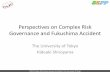 Perspectives on Complex Risk Governance and Fukushima Accidentpari.u-tokyo.ac.jp/event/smp130213_shiroyama.pdf · Perspectives on Complex Risk Governance and Fukushima Accident ...