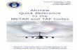 Aircrew Quick Reference to the METAR and TAF Codes Quick Reference to the METAR and TAF Codes NOTICE: This publication is available digitally on the AFDPO WWW site at: ... 01/M01 A2984