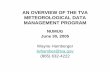 TVA METEOROLOGICAL DATA MANAGEMENT …hps.ne.uiuc.edu/numug/archive/2005/presentations/presentations...AN OVERVIEW OF THE TVA METEOROLOGICAL DATA MANAGEMENT PROGRAM NUMUG June 30,
