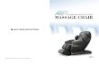 OPERATION INSTRUCTIONS MASSAGE CHAIR - Relexz english manual... · Instruction manual Instruction manual Massage chair Massage chair Name and function of components Functions This