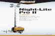 Night-Lite Pro II - Allmand · The Night-Lite Pro II® V Series® o˜ ers four di˜ erent engine models and features a vertical tower with power cables encased