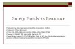 Surety Bonds vs Insurance - Professional Insurance …pianc.net/wp-content/uploads/Surety-Bonds-vs-Insurance.pdf · Surety Bonds vs Insurance ... plans and specifications and at the