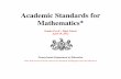Academic Standards for Mathematics - pdesas.orgstatic.pdesas.org/content/documents/PA_CC_Standards_PreK-HS.pdf · Academic Standards for Mathematics * ... who have mastered the content
