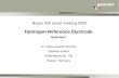Hydrogen-Reference Electrode - Gaskatel · Hydrogen-Reference Electrode Hydroflex ... SHE (standard hydrogen electrode): ... Construction I Hydrogen source