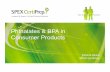 Phthalates & BPA in Consumer Products - SPEX CertiPrep · Phthalates & BPA in Consumer Products ... Cosmetics Perfumes Health and Beauty Products ... Manufacture of formula or baby