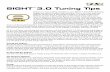 8IGHT TM 3.0 Tuning Tips - Team Losi Racing 3.0 Tuning Tips More droop (travel) in the front will have more on-power steering and allow the buggy to roll more on the rear when on throttle.