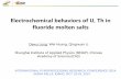 Electrochemical behaviors of U, Th in fluoride molten salts · Electrochemical behaviors of U, Th in ... LiF-NaF-KF (46.5- 11.5- 42.0 ... Electrochemical behaviors of U and Th in
