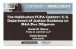 The Halliburton FCPA Opinion: U.S. Department of … of Justice Guidance on M&A Due Diligence David W. Simon Foley & Lardner LLP David Snively Monsanto 2 To ask a question using the
