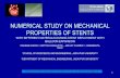 NUMERICAL STUDY ON MECHANICAL PROPERTIES … · 1 . numerical study on mechanical properties of stents . with different materials during stent deployment with balloon expansion .