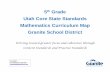 Utah Core State Standards Mathematics Curriculum Map Granite … ·  · 2017-10-06Utah Core State Standards Mathematics Curriculum Map ... Gr. 6 Unit 1 *5.NBT.7 ... pretest and a