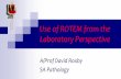 Use of ROTEM from the Laboratory Perspective · Use of ROTEM from the Laboratory Perspective ... ICU, Lab Within Lab – ... LOS & Post-op Ventilator Support. 47 . Non-ROTEM (Median