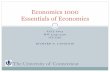 Economics 1000 Essentials of Economics - Supply …web.uconn.edu/ciom/Supply and Demand.pdfFALL 2013 MW 3:35-4:50 ... demand for hamburgers, shifting hamburger demand curve to the