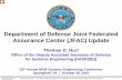 Department of Defense (DoD) Joint Federated Assurance ... · 2015/10/28 | Page-1 Distribution Statement A ... - Prime, subcontractors - Vendors, commercial parts manufacturers - 3