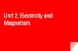 Magnetism Unit 2: Electricity andmastromarco4305.weebly.com/uploads/1/1/3/0/113038321/science_unit...How does the use of electricity and magnetism ... Gravity: The force of ... The