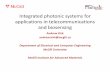 Integrated photonic systems for applications in … photonic systems for applications in telecommunications ... Amir Jafari Philip Roche ... Focusing Diffractive Optic Element for