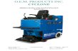 CYCLONE - O.E.M. Products Inc. · 4 SECTION I GENERAL DESCRIPTION CYCLONE The CYCLONE is operated by an electric DC motor, driving a pair of hydrostatic drive …