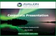Corporate Presentation - media.abnnewswire.netmedia.abnnewswire.net/.../en/docs/77388-avl_corporate_presentation.pdfThis corporate presentation contains “forward ... the leading