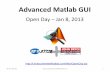 Advanced Matlab GUI - John Brycemarketing.johnbryce.co.il/ad/Thank_You_Mail/matlab/Matlab_GUI.pdf · Advanced Matlab GUI Open Day – Jan 8, 2013 ... •All Matlab GUI is based on
