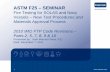 ASTM F25 – SEMINAR - ASTM International - Standards ... sample preparation guidelines New sample preparation guidelines More consistency in sample preparation requirements and range