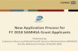 New Application Process for FY 2018 SAMHSA Grant … Application Process for ... • Regardless of your submission method, ... New application Process ...