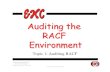 auditing The Racf Environment - Ekc · Selected Data Sets ReportSelected Data Sets Report----- ...