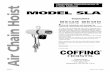 Operating, Maintenance & Air Chain Hoist - gfcmail.com · (816) 221-7788 or (800) 669-7788 Fax ... understood this Operating, Maintenance and Parts Manual. 3. ... or welding ground.