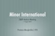 Minor International - listed companymint.listedcompany.com/misc/slides/Analyst_Presentation_2Q09.pdfMinor International ... Cheese, Ice cream Factory and FMCG Factory. ... 15% EBITDA