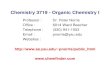 Chemistry 3719 - Organic Chemistry I - Peter Norrispnorris.people.ysu.edu/Semesters/3719X2009/3719 Lecture slides/Web... · Chemistry 3719 - Organic Chemistry I Professor : Dr. Peter