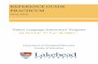 REFERENCE GUIDE PRACTICUM - Lakehead University ·  · 2014-06-17REFERENCE GUIDE PRACTICUM 2014-2015 Native Language Instructors’ Program (NLIP) Native Language Instructors’