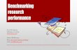 Benchmarking research performance - Harzing.com · Benchmarking research performance Anne-Wil Harzing Middlesex University  Twitter: @AWharzing Blog: