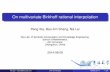 Peng Xia, Bao-Xin Shang, Na Lei - Western Universitymoreno/Publications/Na.Lei-ICMS-2014-Birkhoff... · On multivariate Birkhoff rational interpolation Peng Xia, Bao-Xin Shang, Na