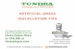 ARTIFICIAL GRASS INSTALLATION TIPS - The Home …€¦ ·  · 2017-04-12Home Depot Store or ONLINE at HomeDepot.com ... map each section of grass, ... ARTIFICIAL GRASS INSTALLATION