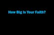 How Big Is Your Faith? - Let God be True! · How Big Is Your Faith? “If ye have faith as a grain of mustard seed, ye shall say unto this mountain, Remove hence to yonder place;