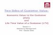 Two Sides of Customer Value - MIT OpenCourseWare · Two Sides of Customer Value: Economic Value to the Customer (EVC) and Life Time Value of a Customer (LTV) Session 4 Marketing Management