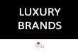 LUXURY BRANDS - Delia · LUXURY BRANDS ARE . LIVE BY DIFFERENT RULES LUXURY BRANDS . POSITIONING: YOUR BRAND BEST CHOICE ACTIVELY LISTEN TO CUSTOMERS. ... Promote Young Musicians