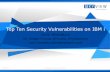 Top Ten Security Vulnerabilities on IBM i - ocean400.org · Top Ten Security Vulnerabilities on IBM i Carol Woodbury ... Total Available i5/OS Security Capabilities ue ... •Compliance