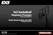 3x3 basketball - FIBA basketball Regulatory Principles For the Internal Regulations Central Board meeting June 2013 Last update January 2017 2 Definitions •3x3: is a one-hoop-only
