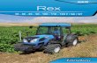 70 - 80 - 85 - 90 - 100 - 110 - 120 F / GE / GT Rex Rex 3 The Rex tractor gets an all-new look for 2015 in line with the distinctive family styling introduced on the latest generation